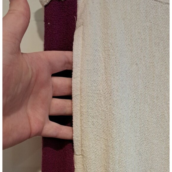 Maje Pants Tweed effect High Waist Wide Leg Tweed Trousers with Purple Stripe - Picture 3 of 13